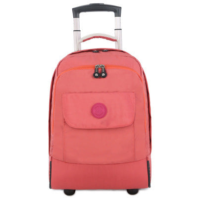 17-Inch Waterproof Rolling Backpack for Students and Travel