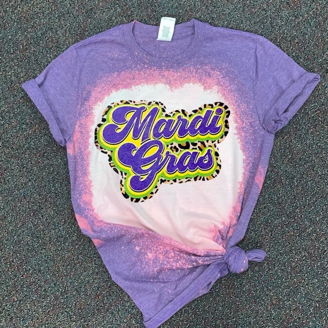 Mardi Gras w/ Leopard Print