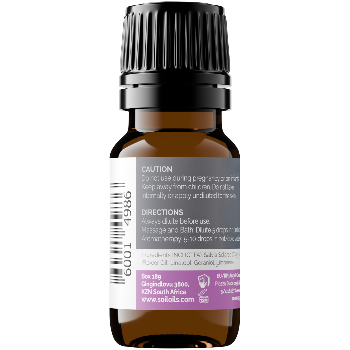 Organic Clary Sage Essential Oil (Salvia Sclarea ) 10ml