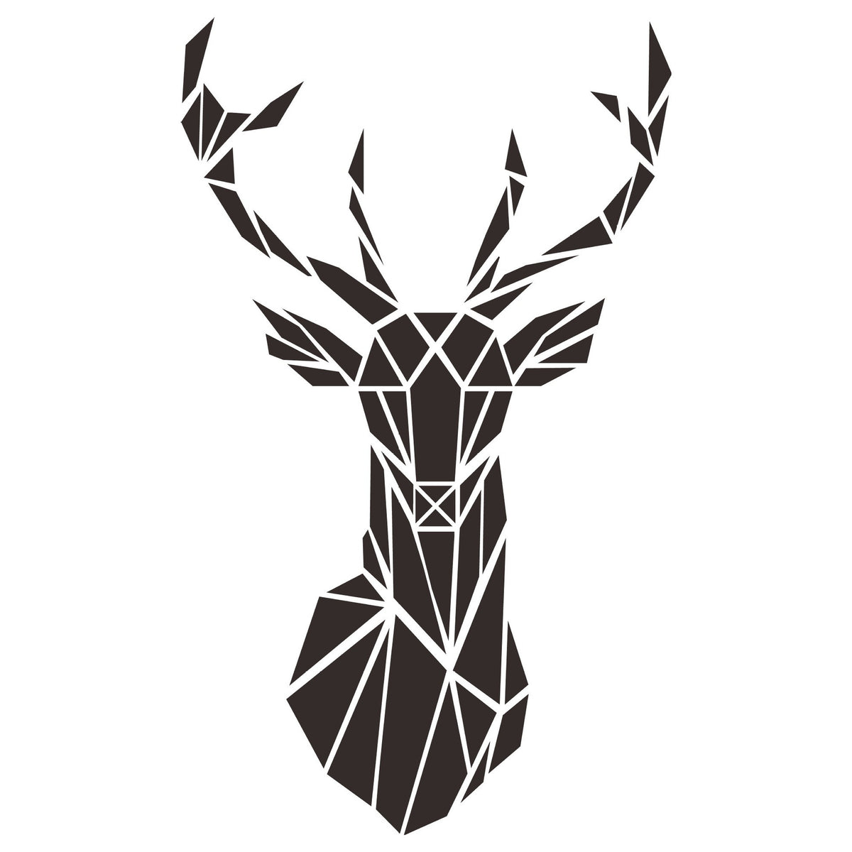 3D Acrylic Deer Head Wall Mirror Sticker for Home