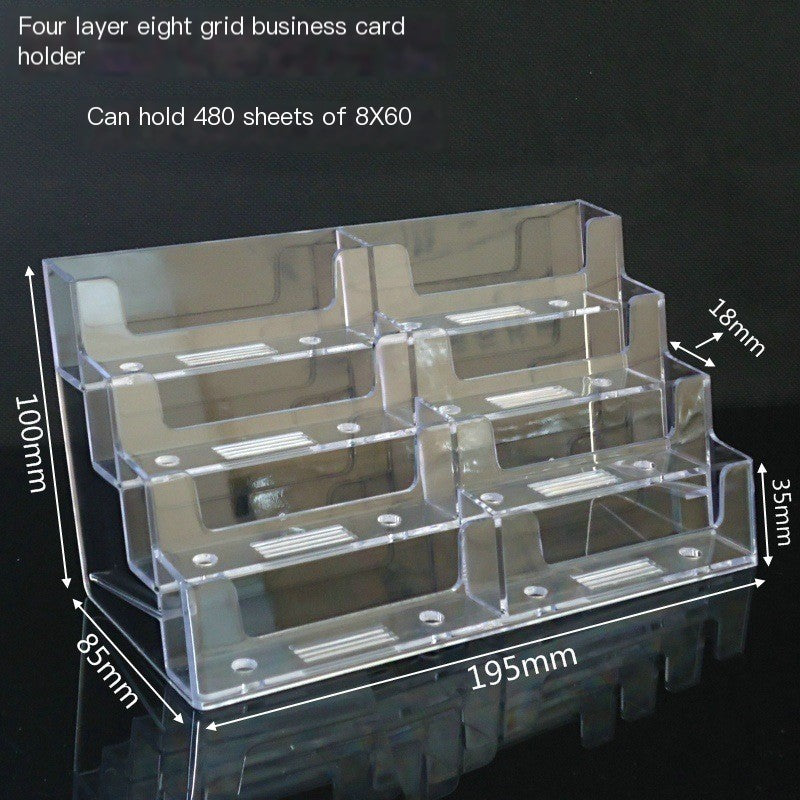 Transparent Business Card Holder with Logo Printing