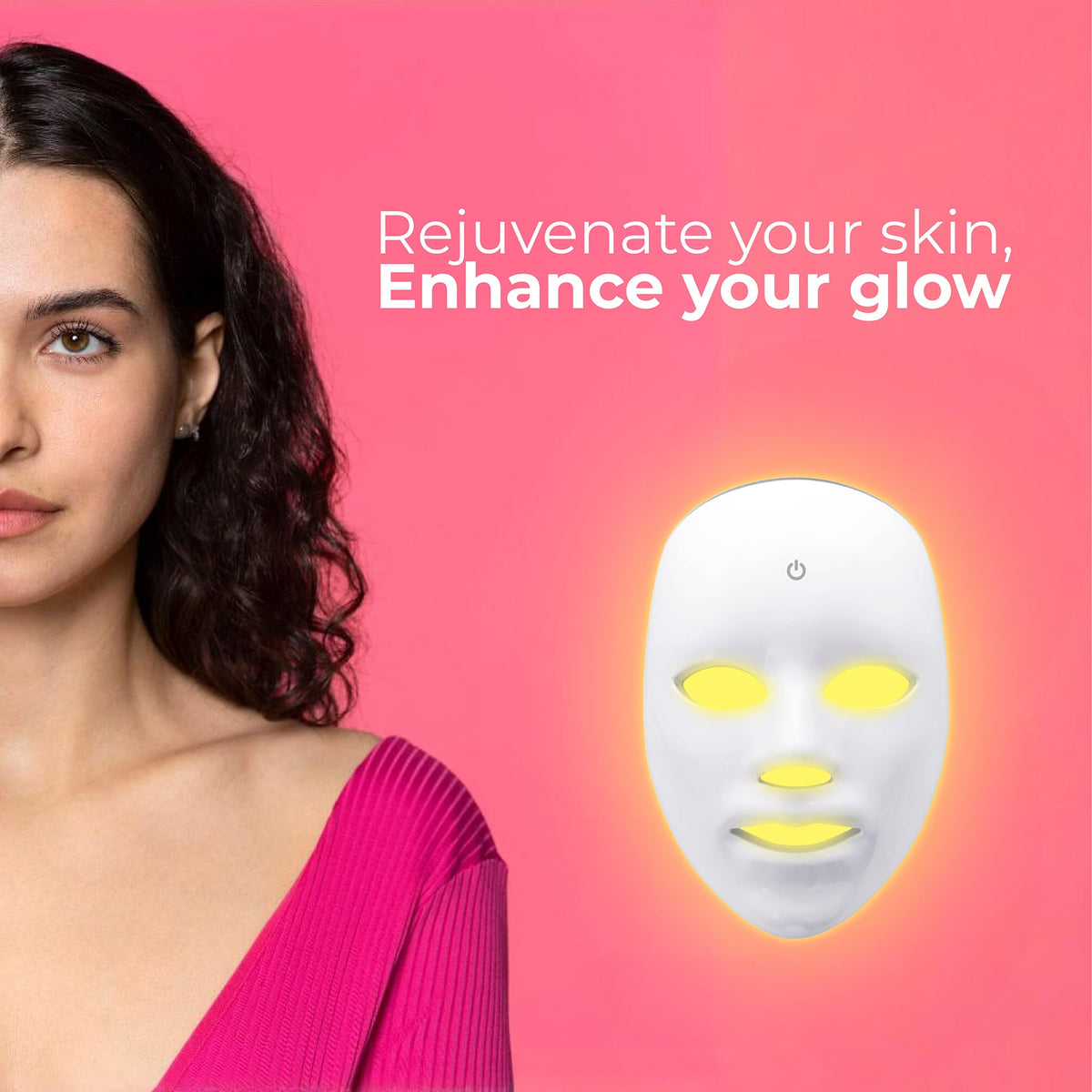 7-in-1 LED Light Therapy Face Mask – Advanced Skincare at Home!