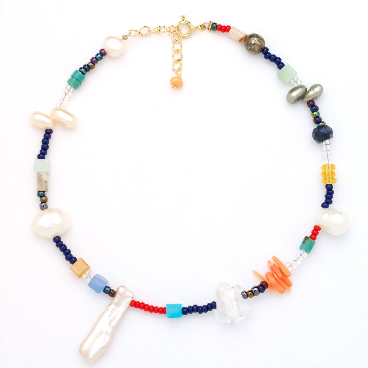 Johanna Pearl & Gem Anklet