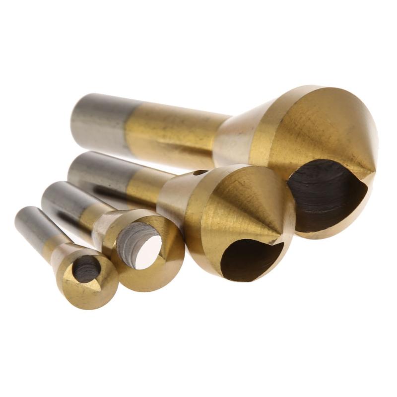 4-Piece Titanium Coated Countersink Drill Set