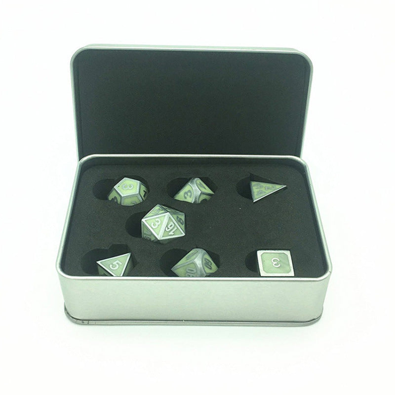 Glow-in-the-Dark Metal Dice Set for KTV and Bars