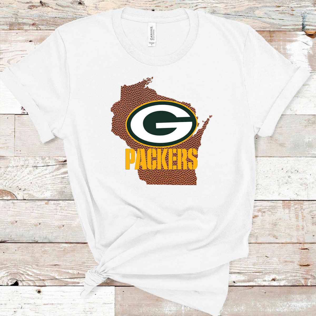 Green Bay Packers w/ Football Leather Wisconsin