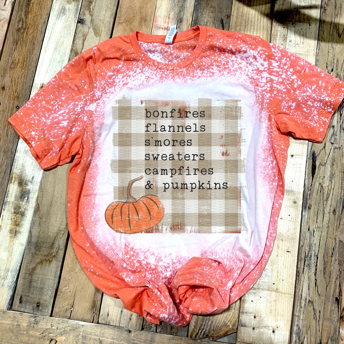 Fall Vibes w/ Plaid & Pumpkin