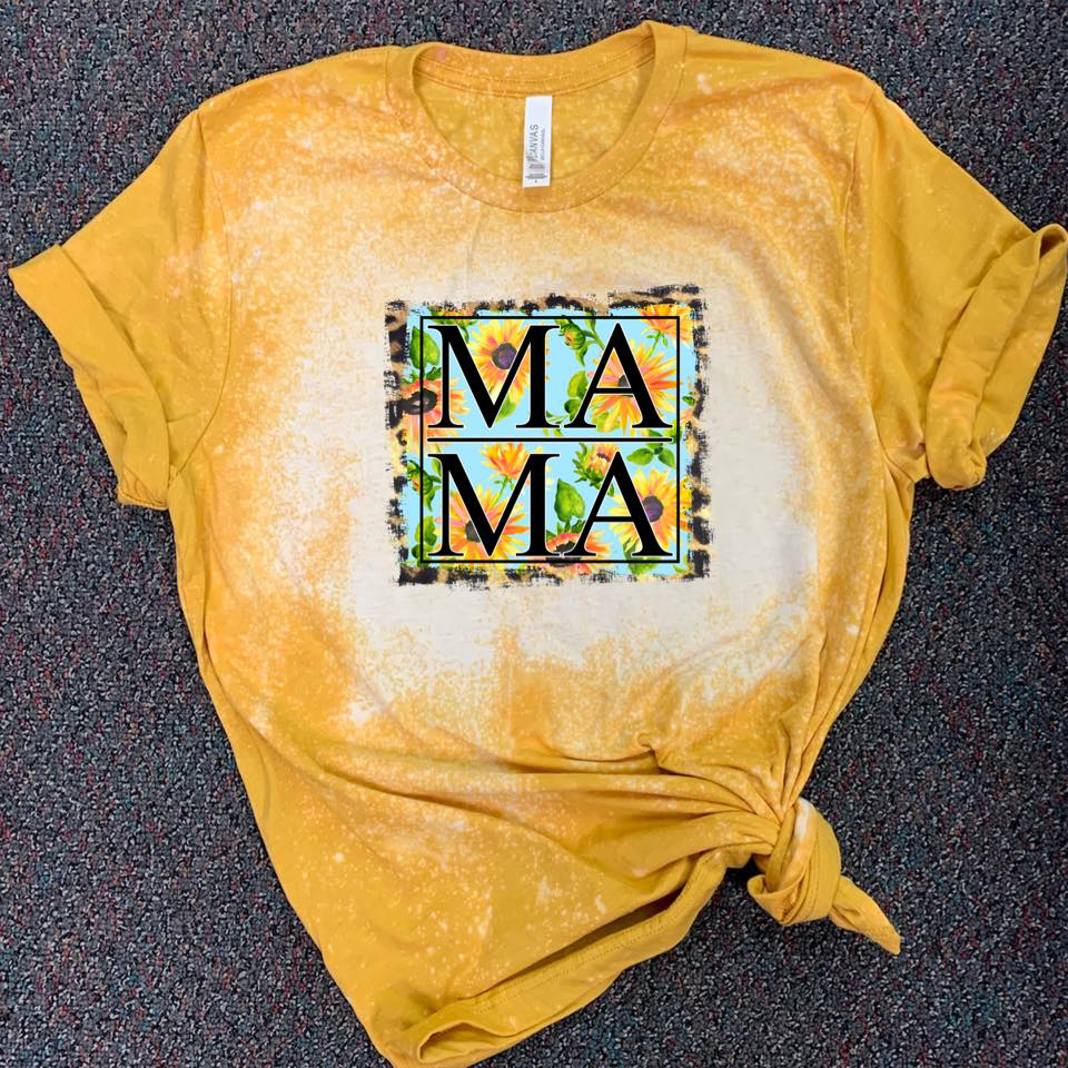 MAMA - w/ Sunflower and Leopard Background
