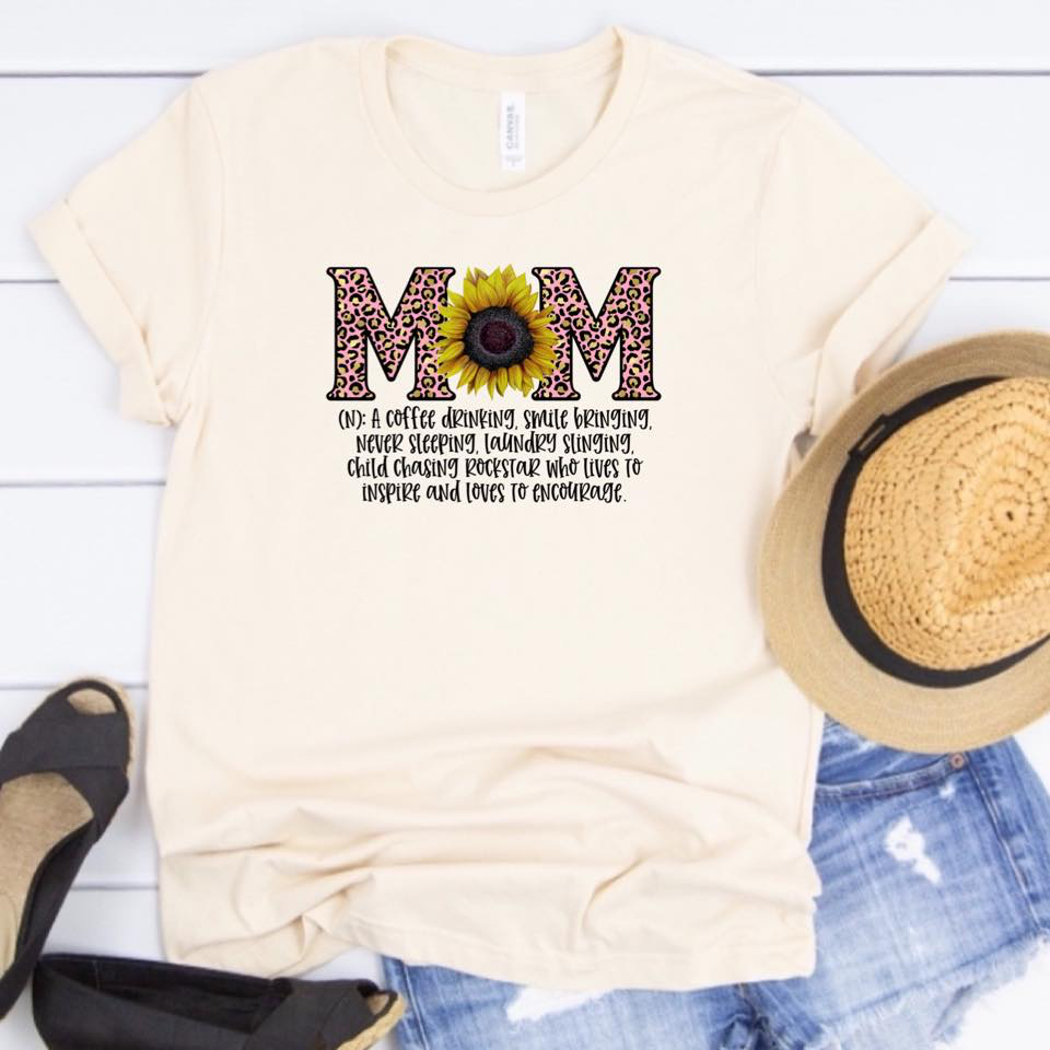 Mom Definition - w/ Sunflower and Pink Leopard