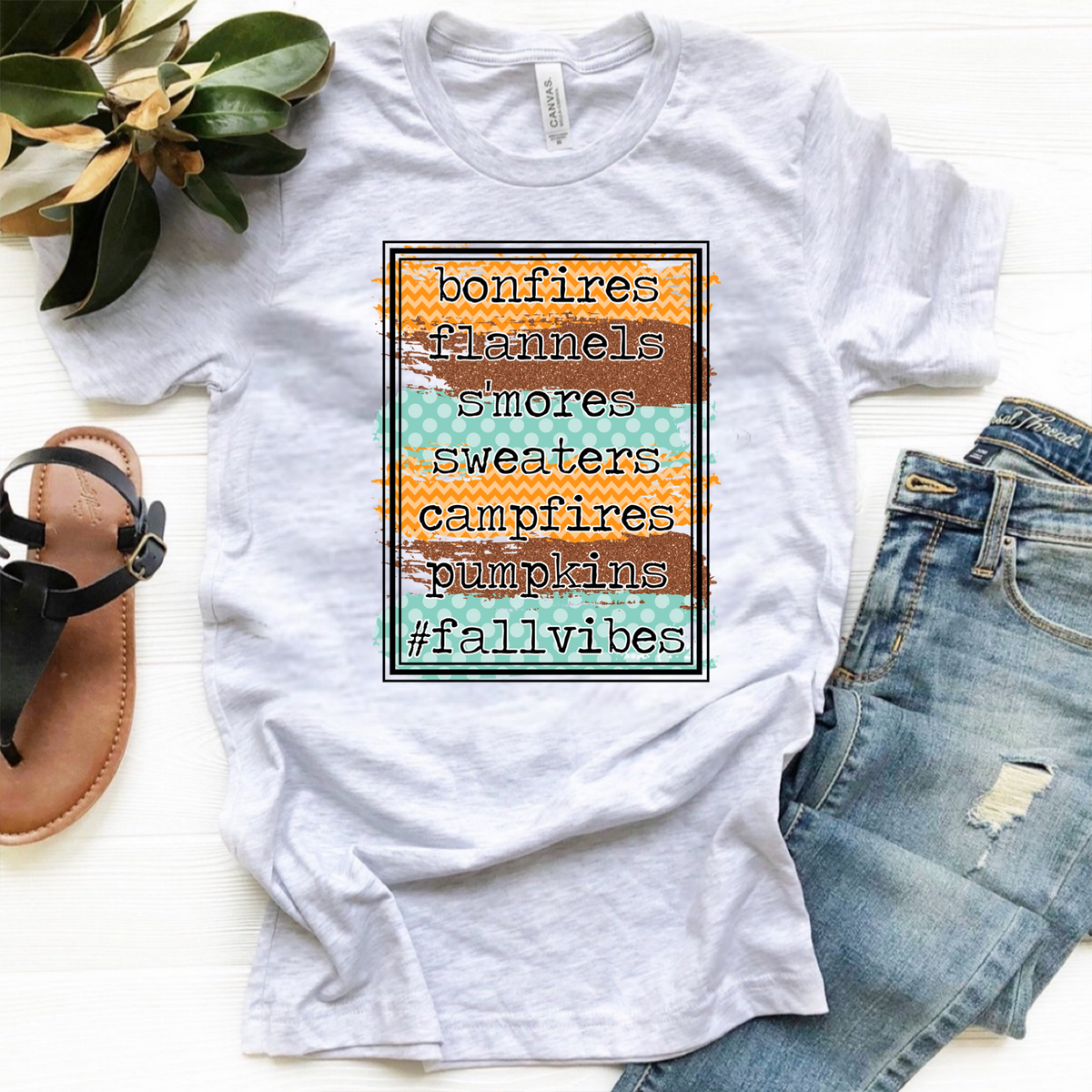 Fall Vibes - Bonfires Flannels Smores Sweaters Campfires Pumpkins
