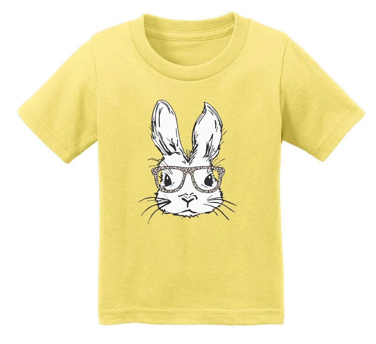 Hipster Bunny - White Ink - Youth