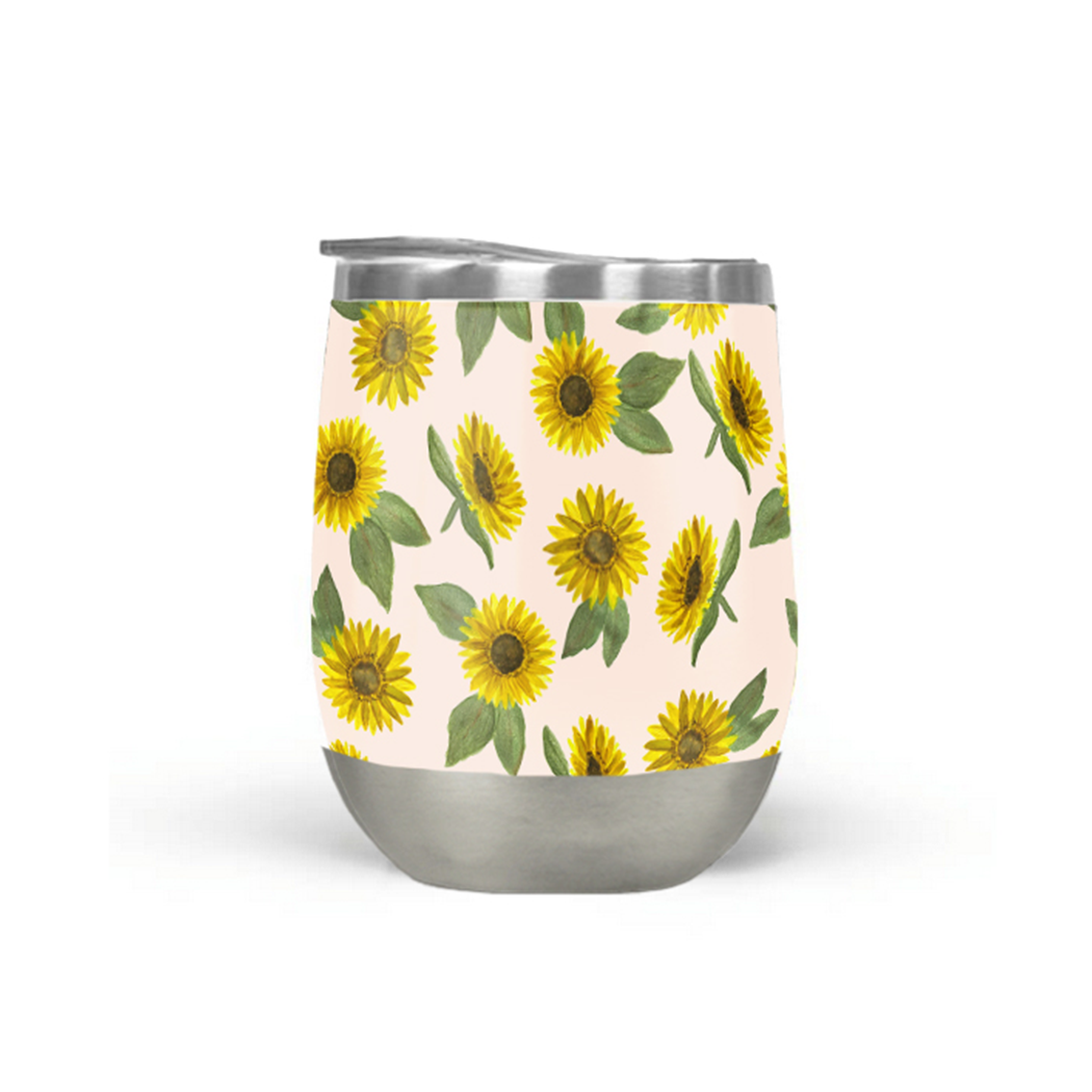 Sunflower Wine Tumbler