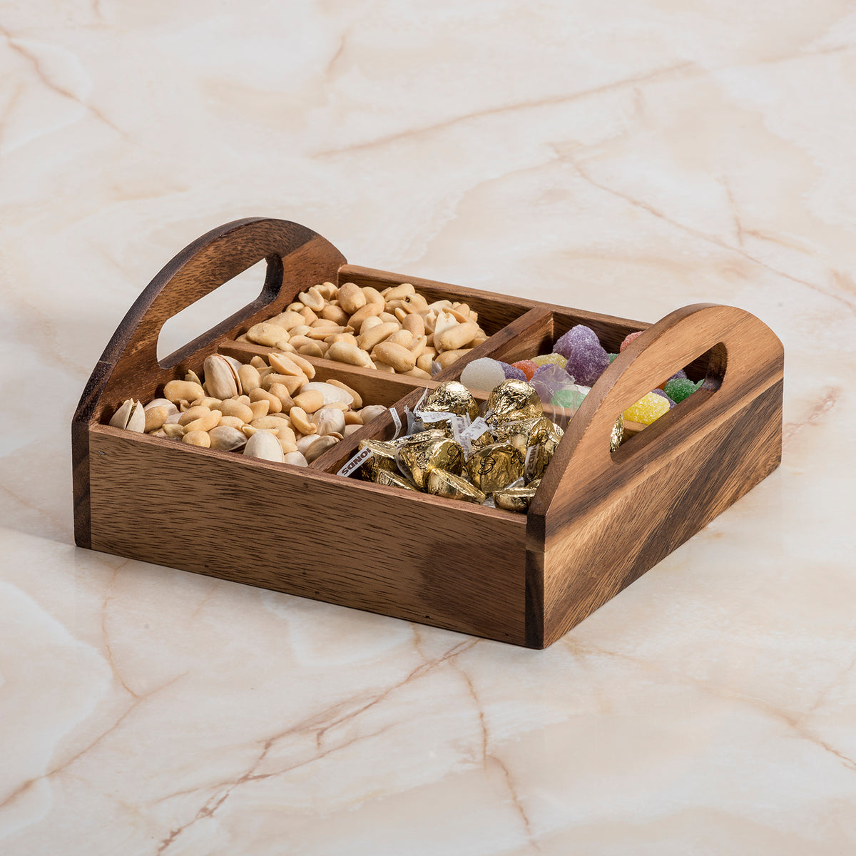 4 Compartment Snack Tray