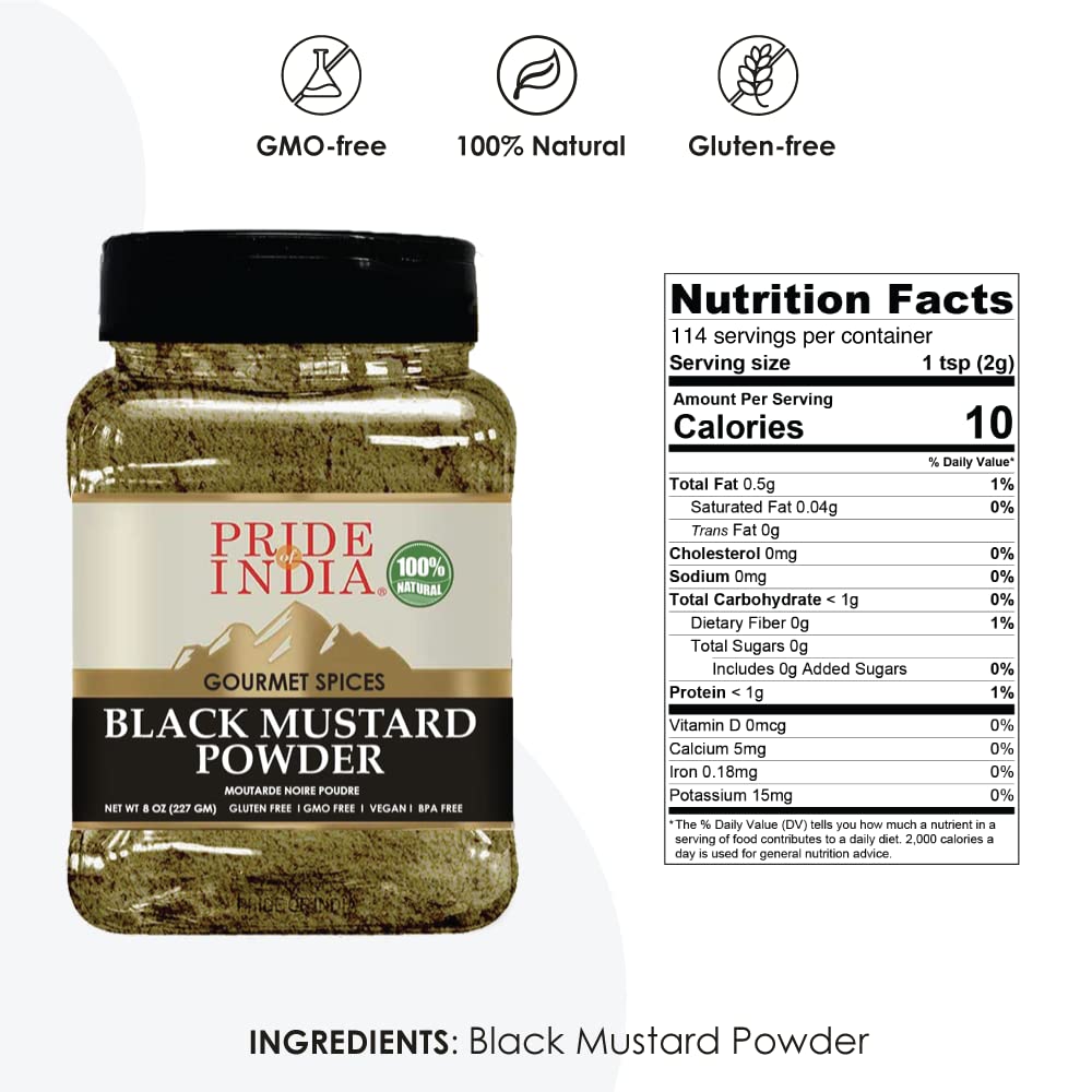Black Mustard Seed Ground – Perfect Ingredient in Spice Blends - 8 oz