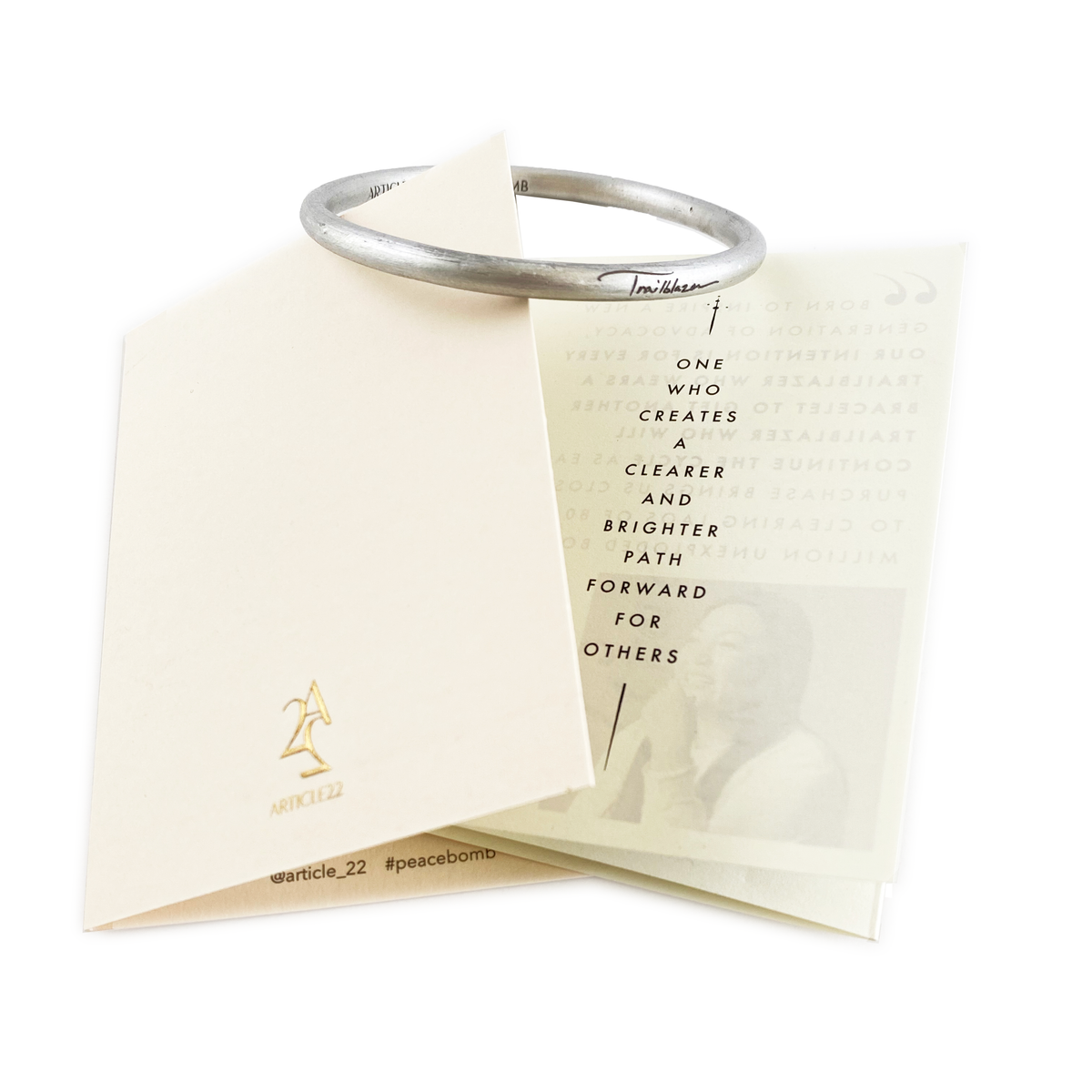 "TRAILBLAZER" BANGLE - LEGACIES OF WAR COLLABORATION