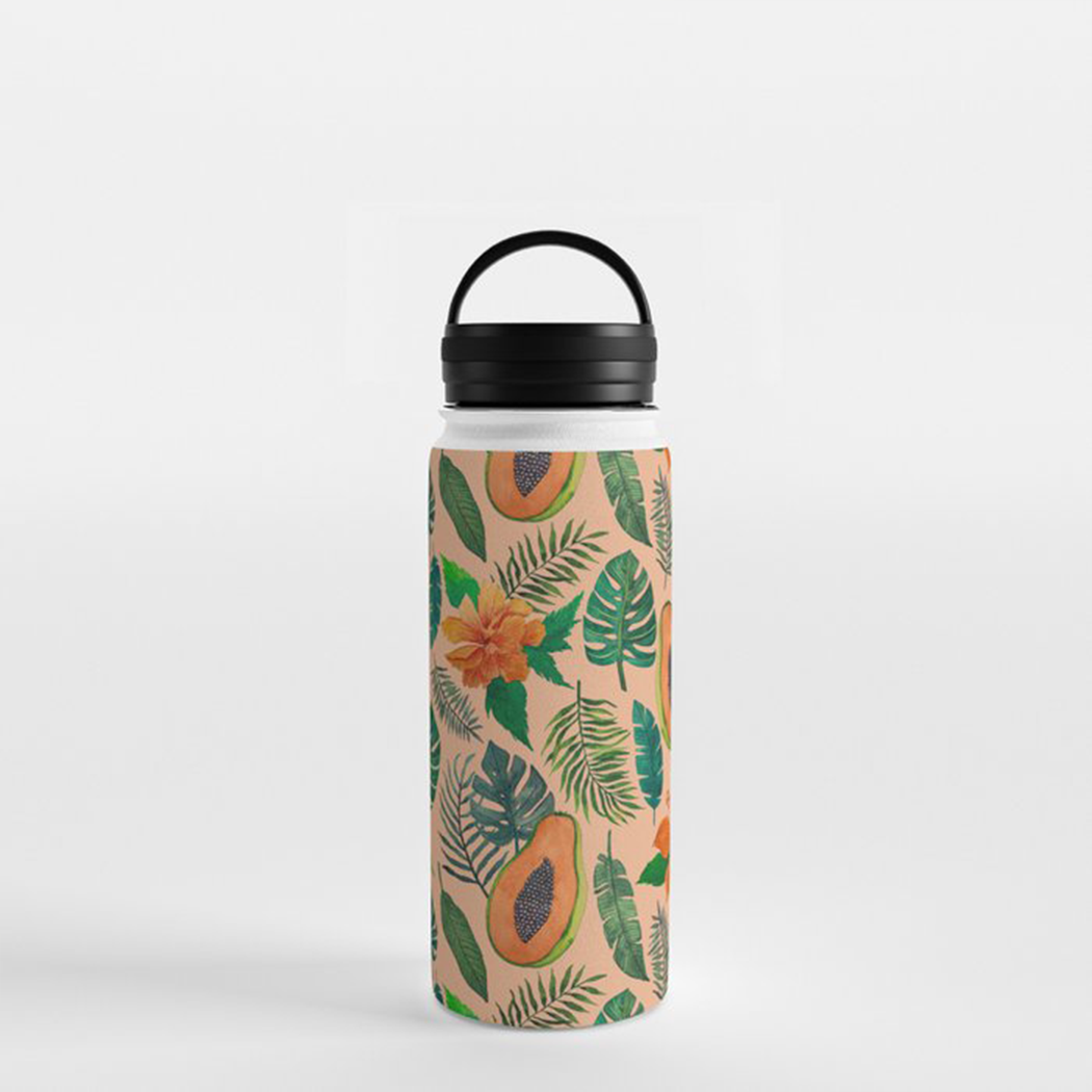 Papaya Handle Lid Water Bottle