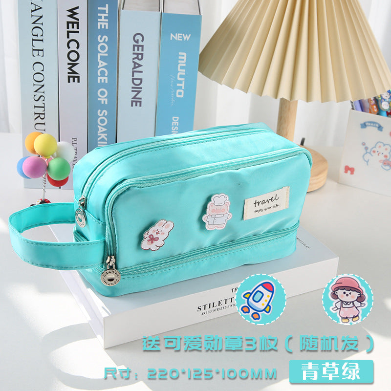 Kuromi Large Capacity Dual-Layer Pencil Case