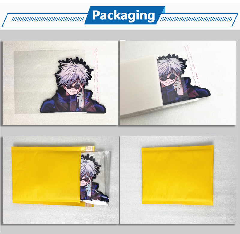 Gojo Jujutsu Kaisen Motion Sticker for Cars and Laptops