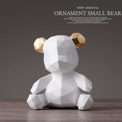 Nordic Resin Bear Piggy Bank Home Decor for Kids