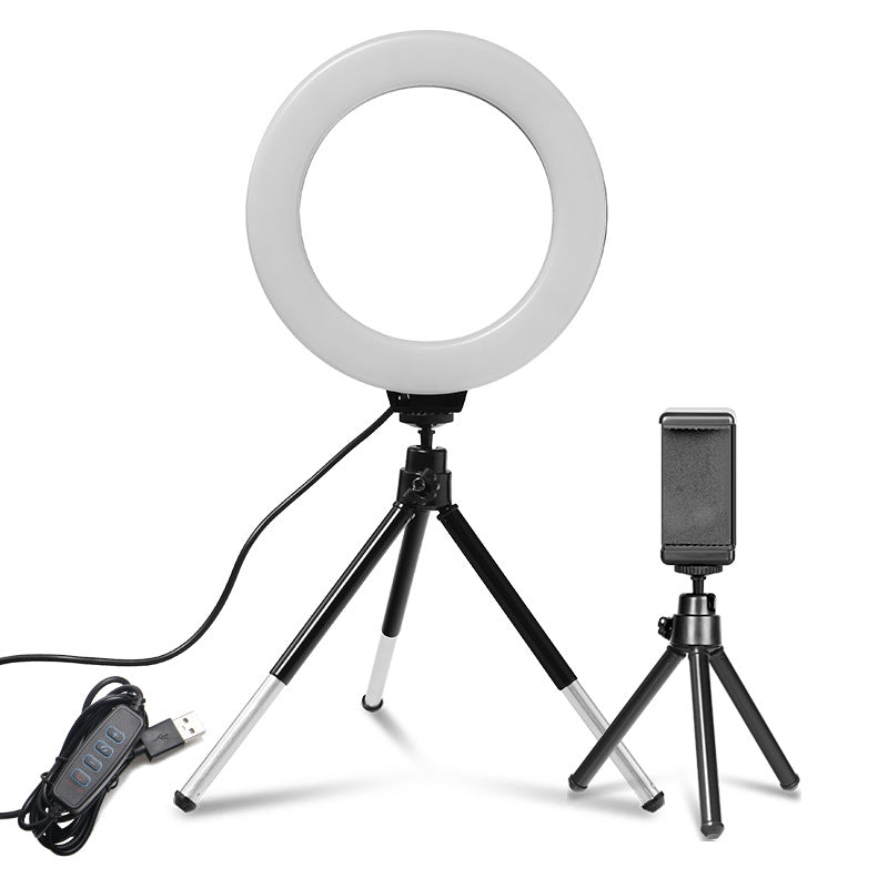 16cm Ring Light with Mini Tripod and Clamp Set