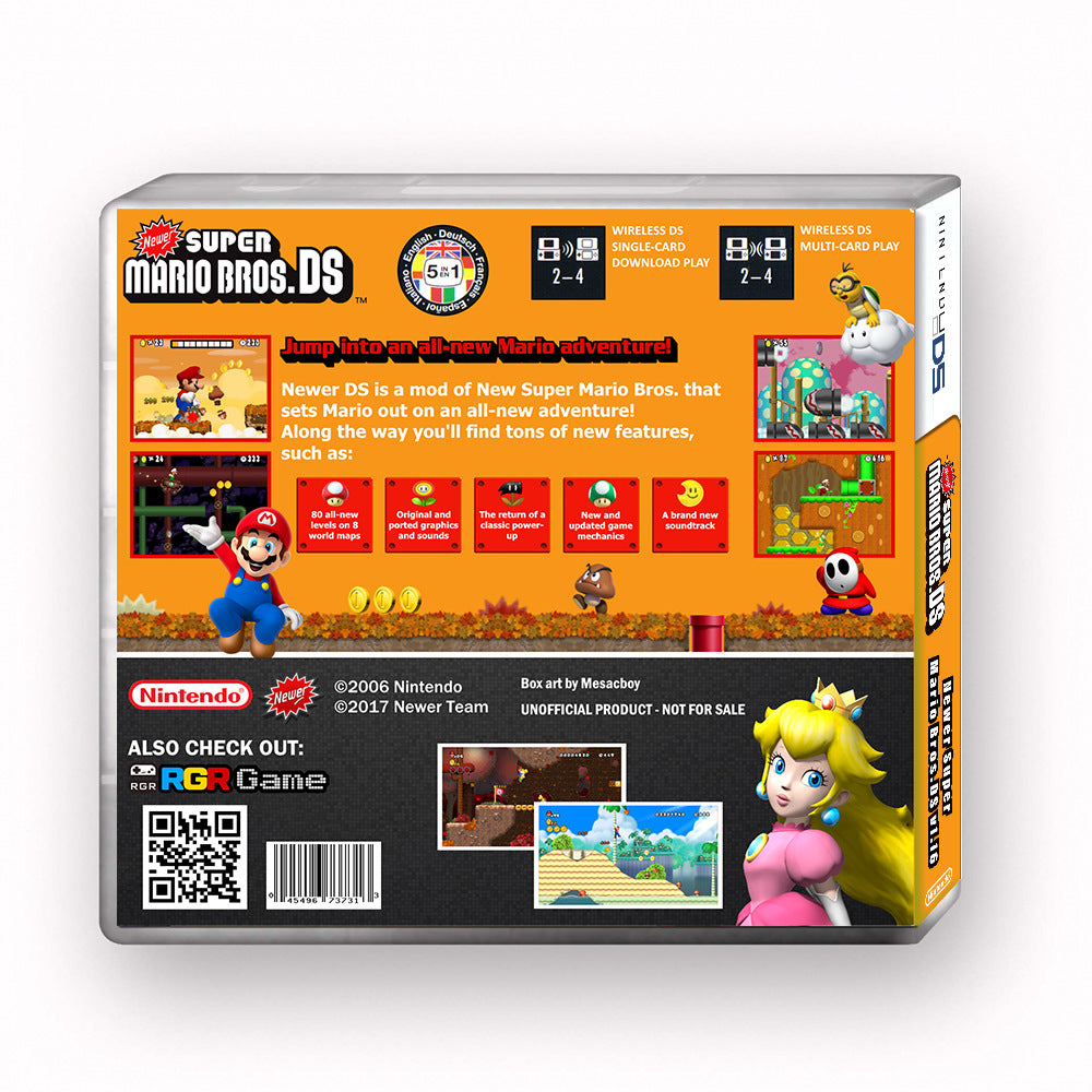New Super Mario Bros NDS Game Cartridge Fan Art