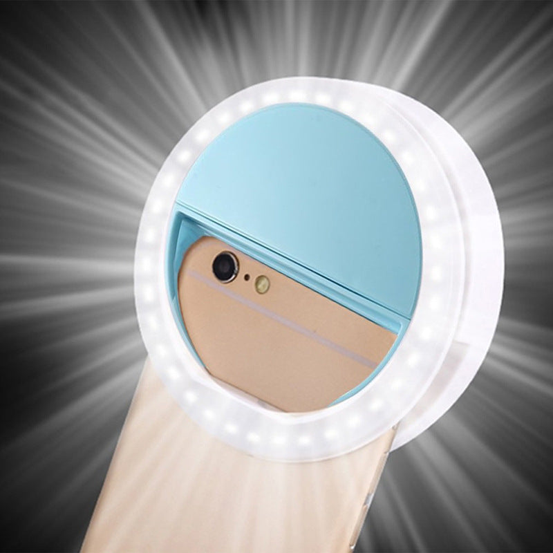 RK12 Portable LED Ring Light for Mobile Selfies