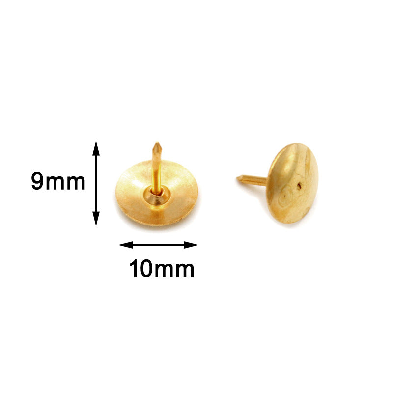 400-Piece Metal Push Pins in Gold and Silver