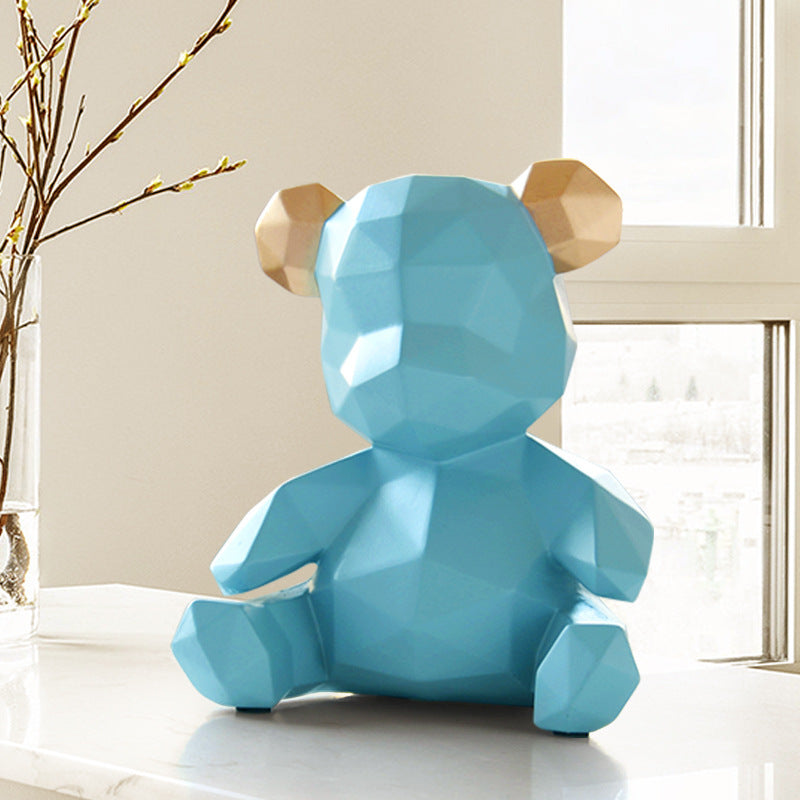 Nordic Resin Bear Piggy Bank Home Decor for Kids