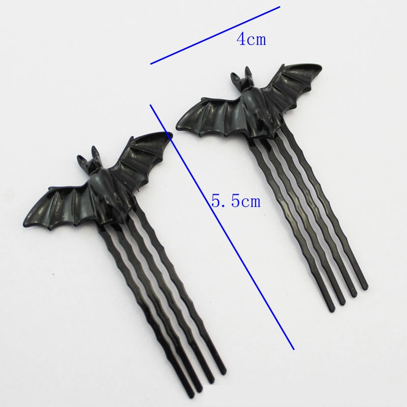 Black Bat Hair Clip - Headpiece Hair Accessory