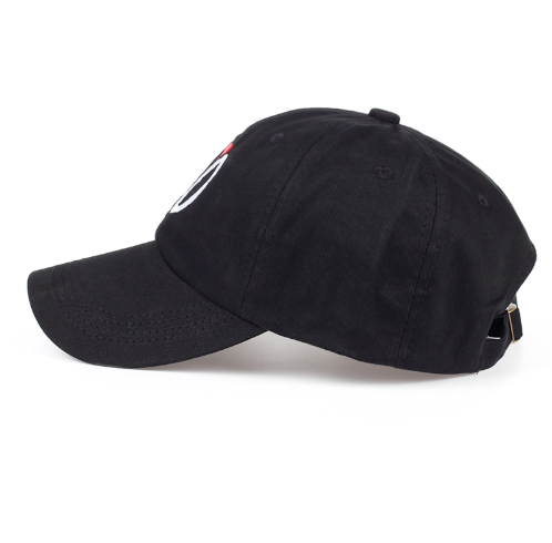 Cotton Embroidered Baseball Cap with Heart XO Design