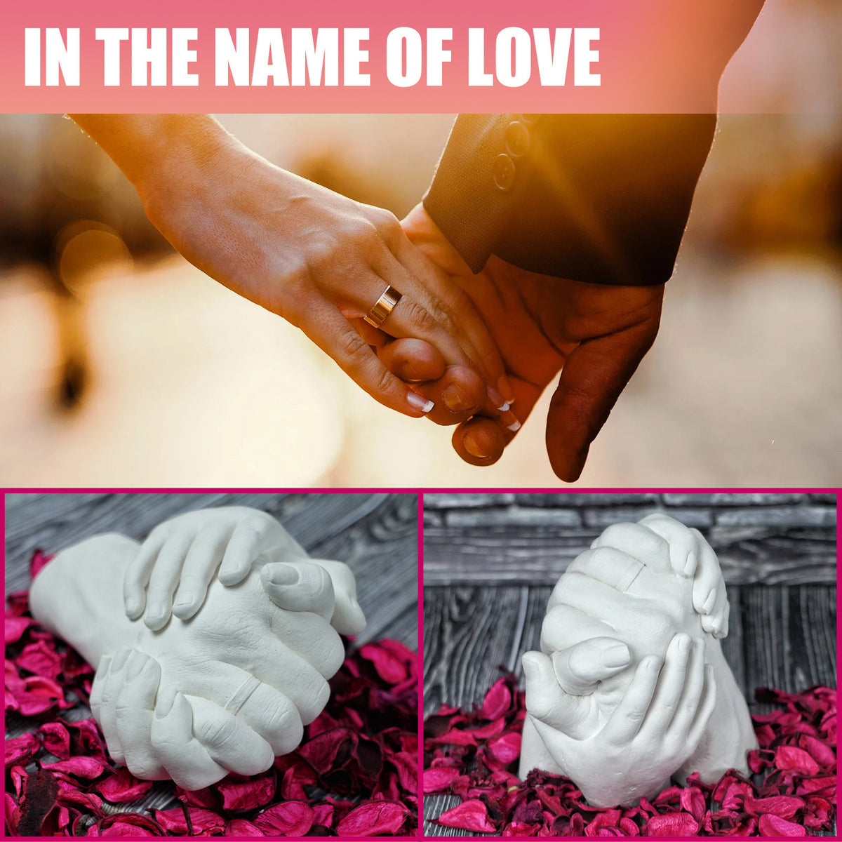 EELHOE 3D Hand Mold DIY Kit for Valentine's Gift