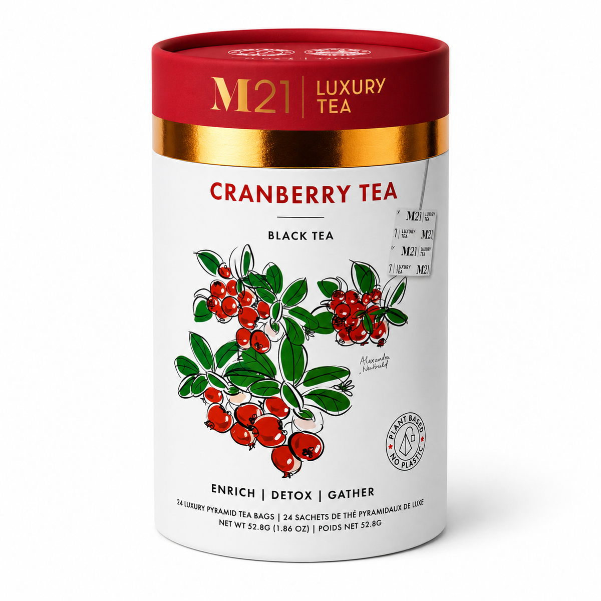 Cranberry Luxury Black Tea | Canadian | 24ct