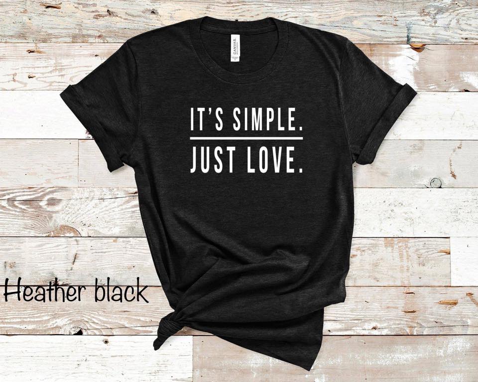 It's Simple. Just Love. - White Ink