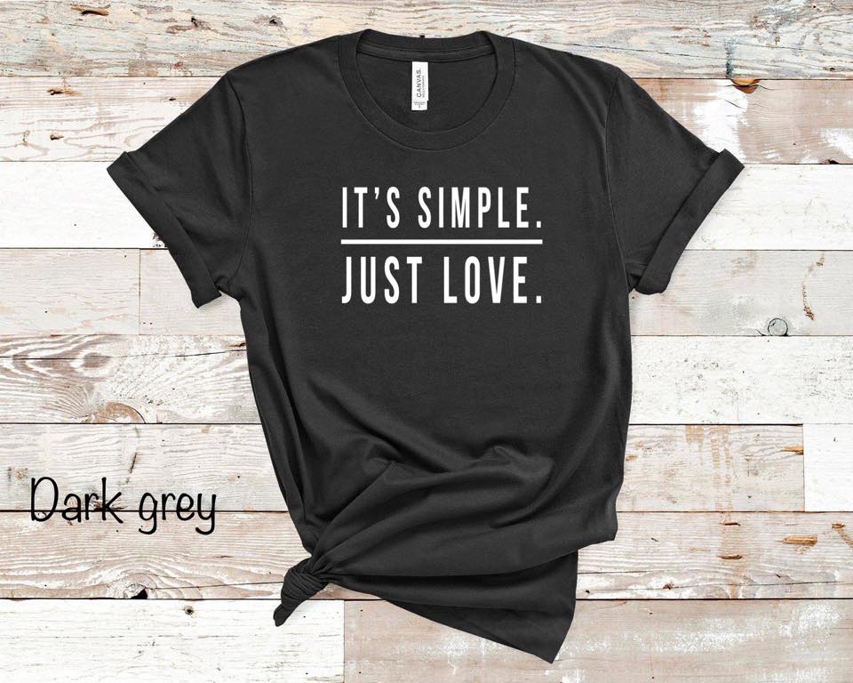 It's Simple. Just Love. - White Ink