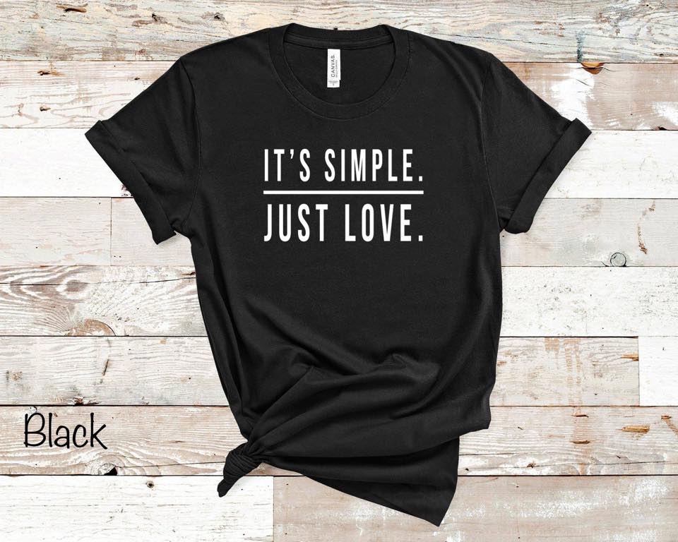It's Simple. Just Love. - White Ink
