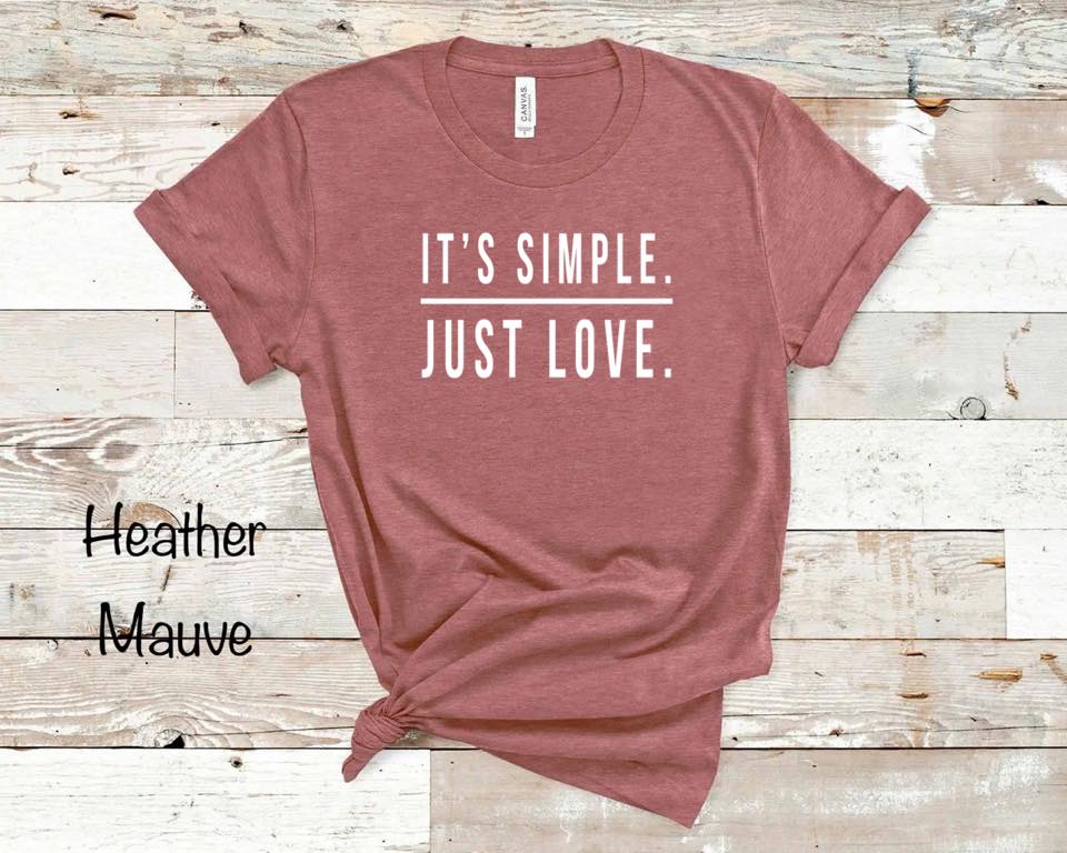 It's Simple. Just Love. - White Ink