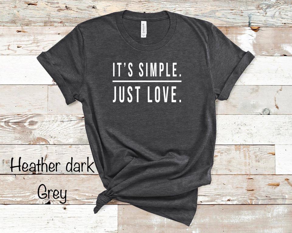 It's Simple. Just Love. - White Ink
