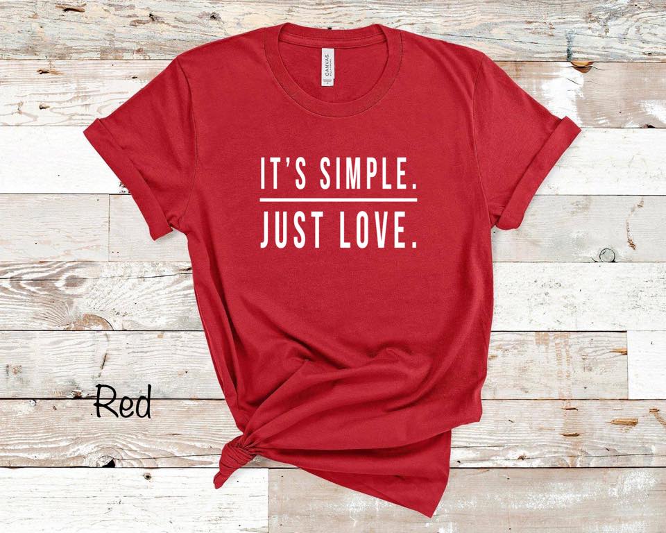 It's Simple. Just Love. - White Ink