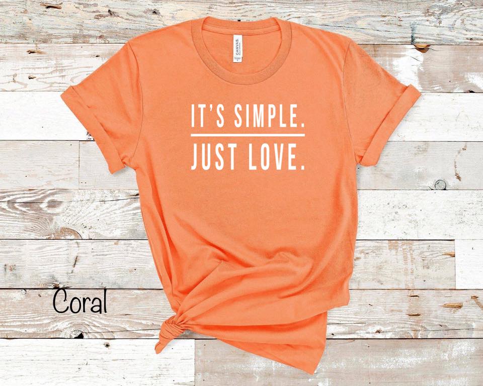It's Simple. Just Love. - White Ink