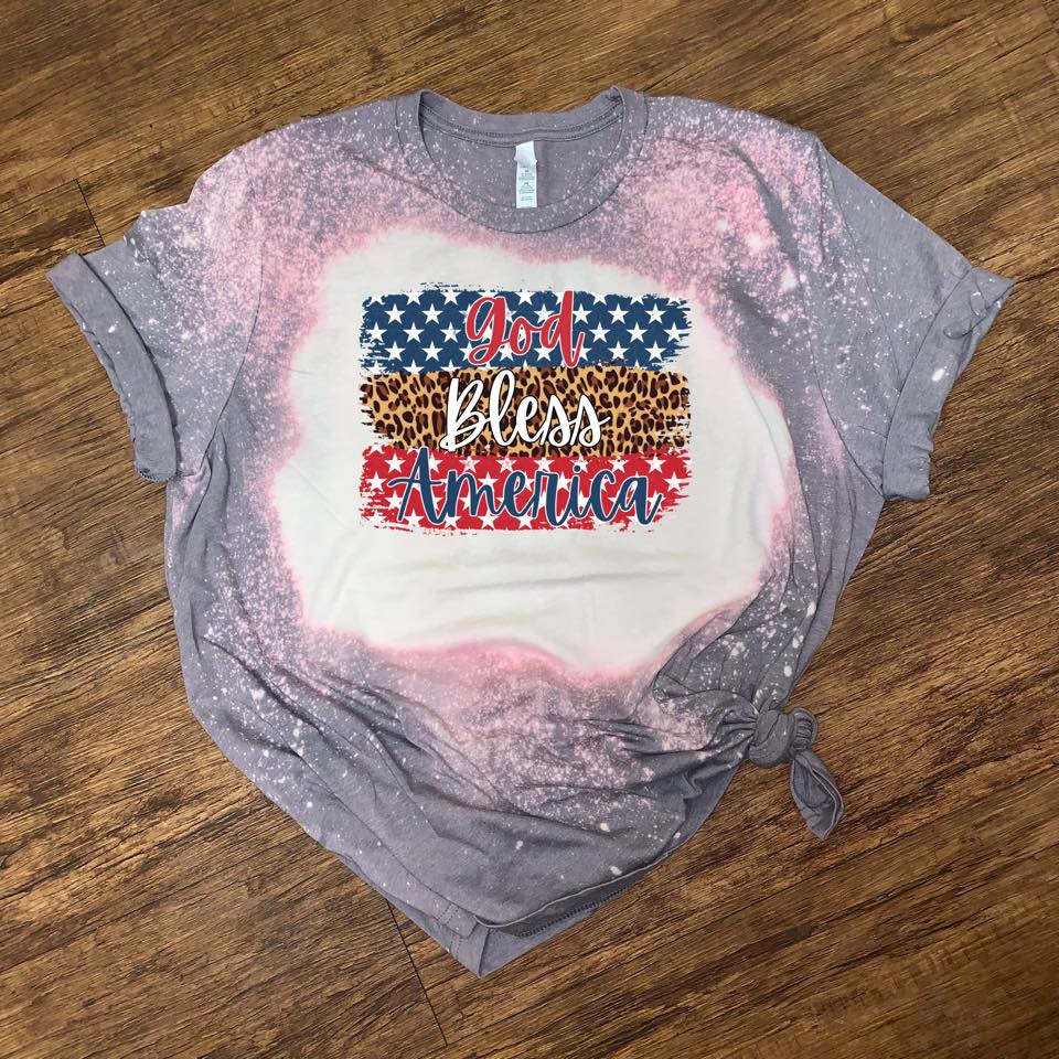 God Bless America w/ Stars & Leopard - 15 Style Options