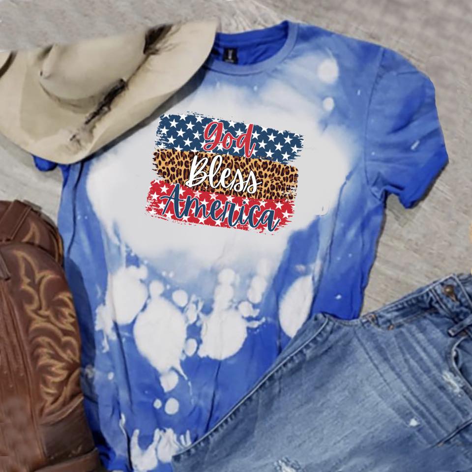 God Bless America w/ Stars & Leopard - 15 Style Options