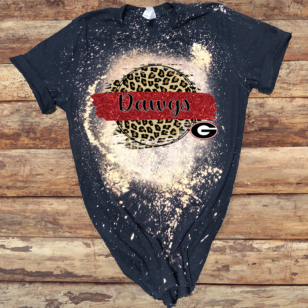 Georgia Bulldogs w/ Leopard Circle