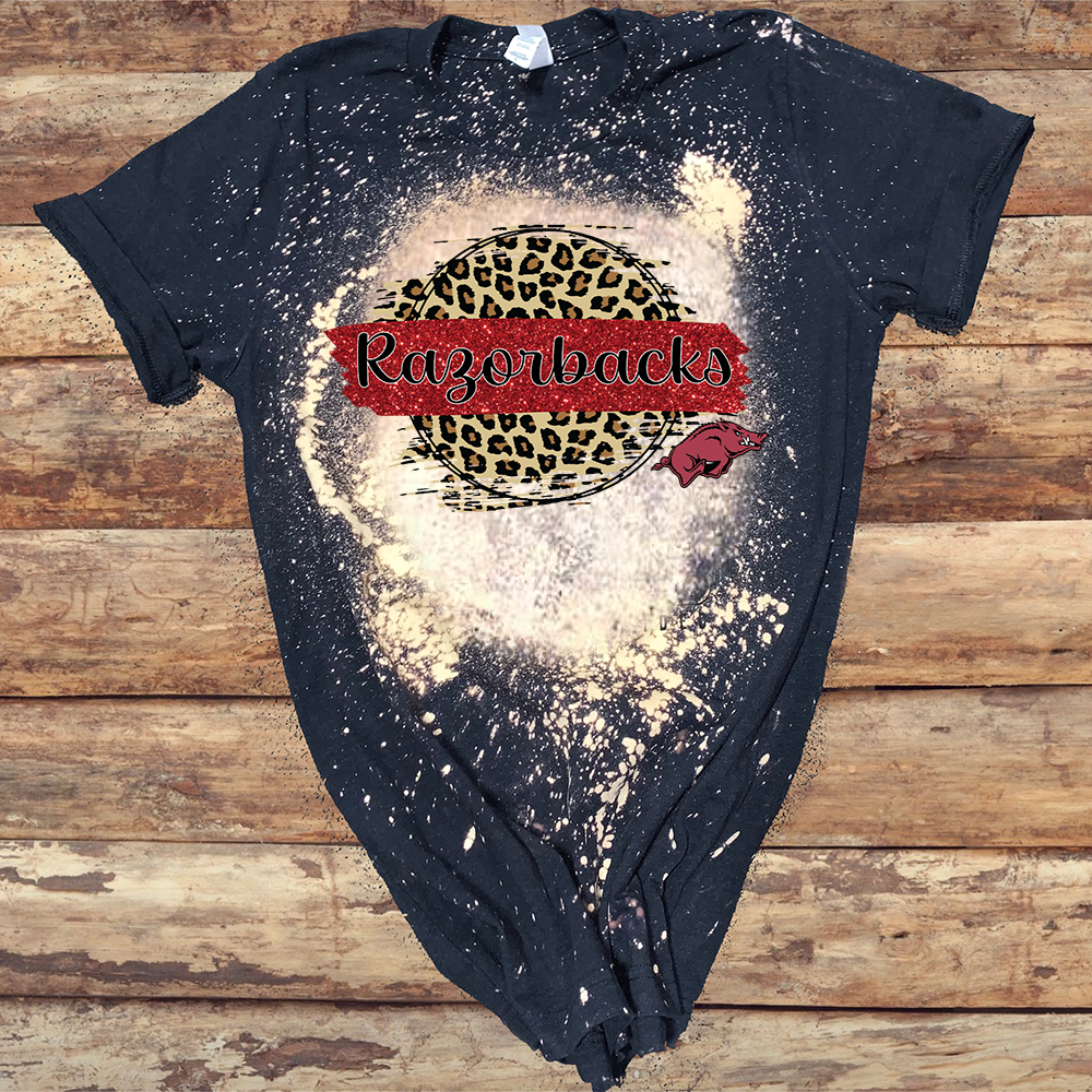 Arkansas Razorbacks w/ Leopard Circle