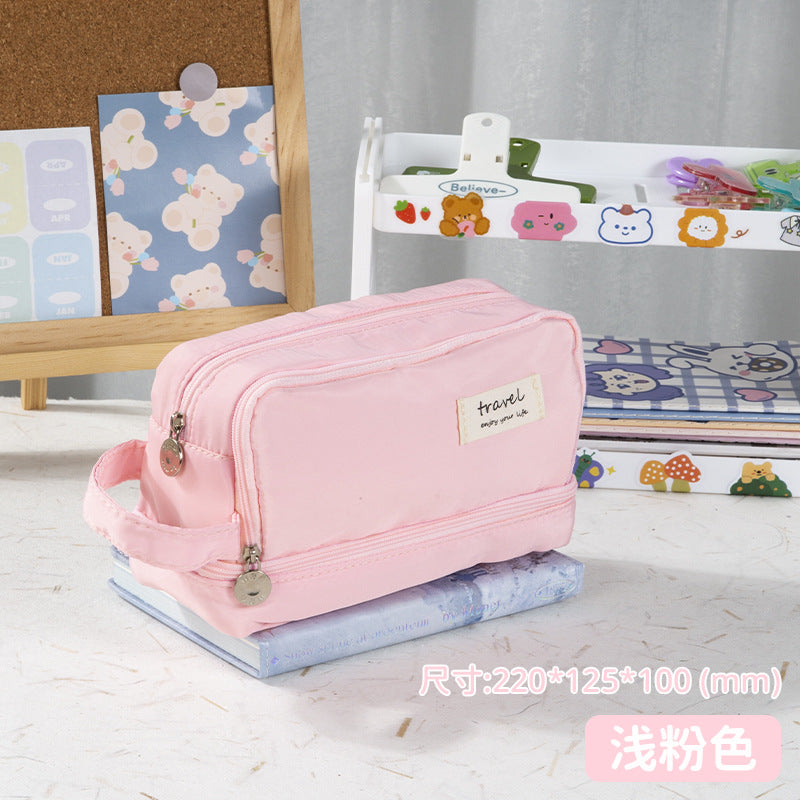 Kuromi Large Capacity Dual-Layer Pencil Case
