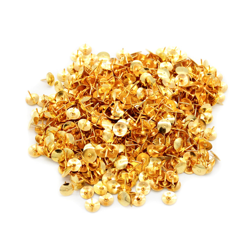 400-Piece Metal Push Pins in Gold and Silver