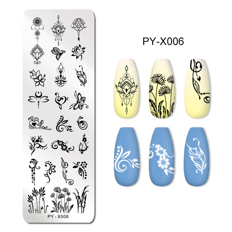 Nail Steel Printing Plate with Blue Film Template