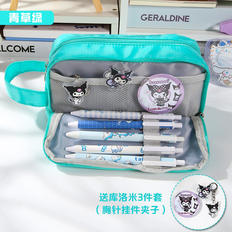 Kuromi Large Capacity Dual-Layer Pencil Case