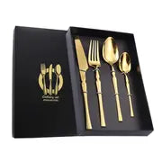 4-Piece Set of Stainless Steel Cutlery for Western Dining