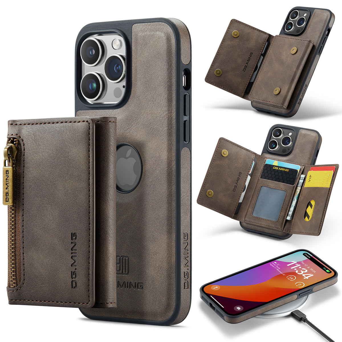 Magnetic Wallet Case for iPhone 14 Pro Max (M5)