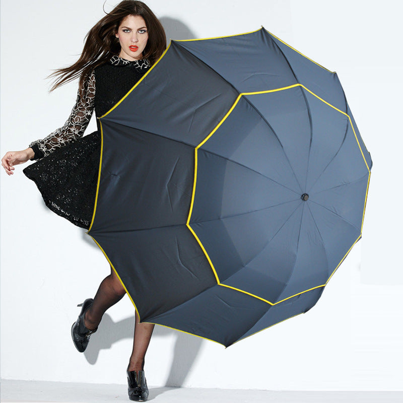 Double Layer Folding Umbrella - Extra Large Windproof